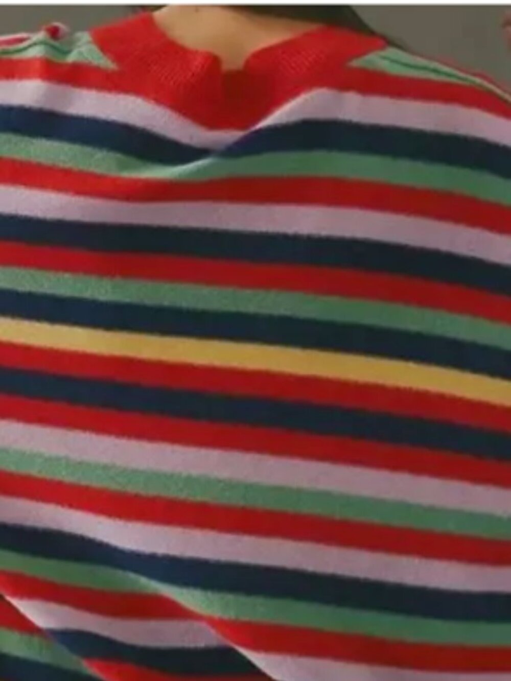 NWT Free People Tomorrow Stripe Cashmere Sweater - Picture 5 of 16